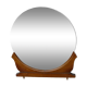 Round mirror on 60's furniture