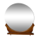 Round mirror on 60's furniture