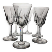 6 crystal glasses Saint Louis model Cerdagne