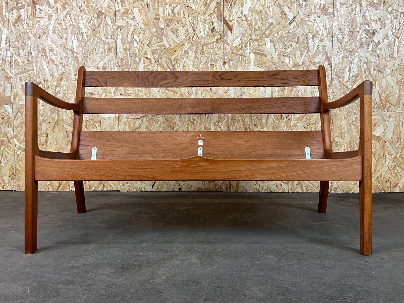 Two-seater canapé by Ole Wanscher, Cado, France & its Danish design, 60s 70s teak.