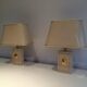 Paire de lampes à décor de tortues dorées