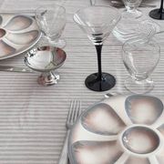 Set of 4 Luminarc wine glasses with black stem