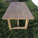 Solid oak farmhouse table