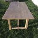 Solid oak farmhouse table