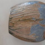 Art Deco style enameled metal vase