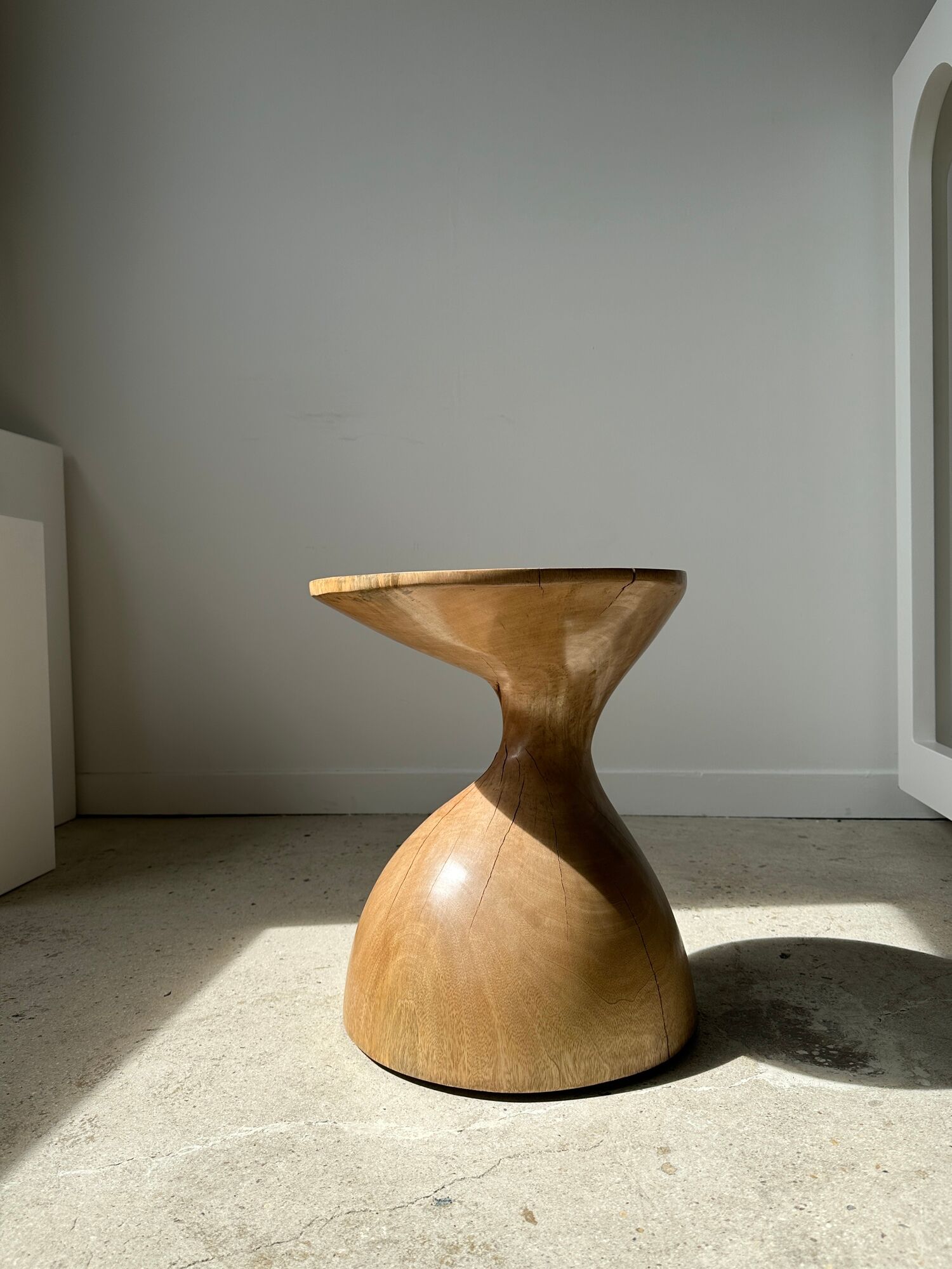 Solid wood sofa end