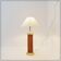 Vintage bamboo and brass table lamp - 1980s