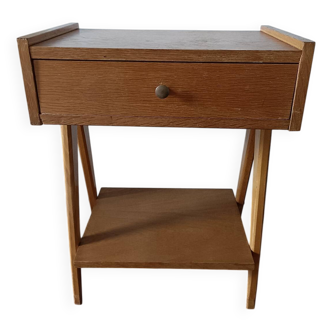 Table de chevet, années 50, inspiration scandinave