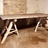 Large rustic country table