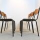 Dutch-designed plywood industrial chairs