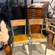 Paire de chaises d'école vintage