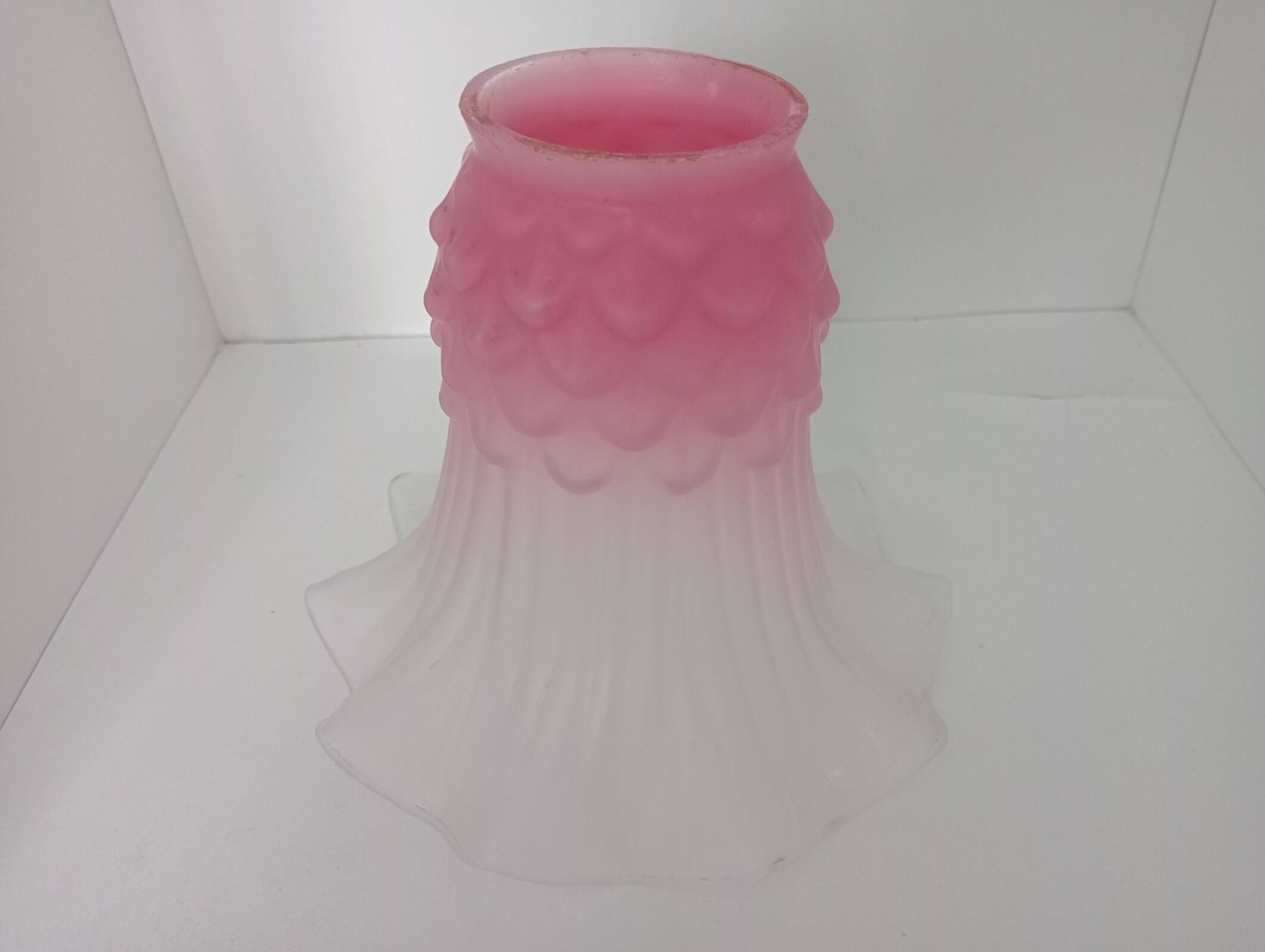 Abat-jour tulipe art nouveau rose