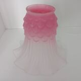 Abat-jour tulipe art nouveau rose