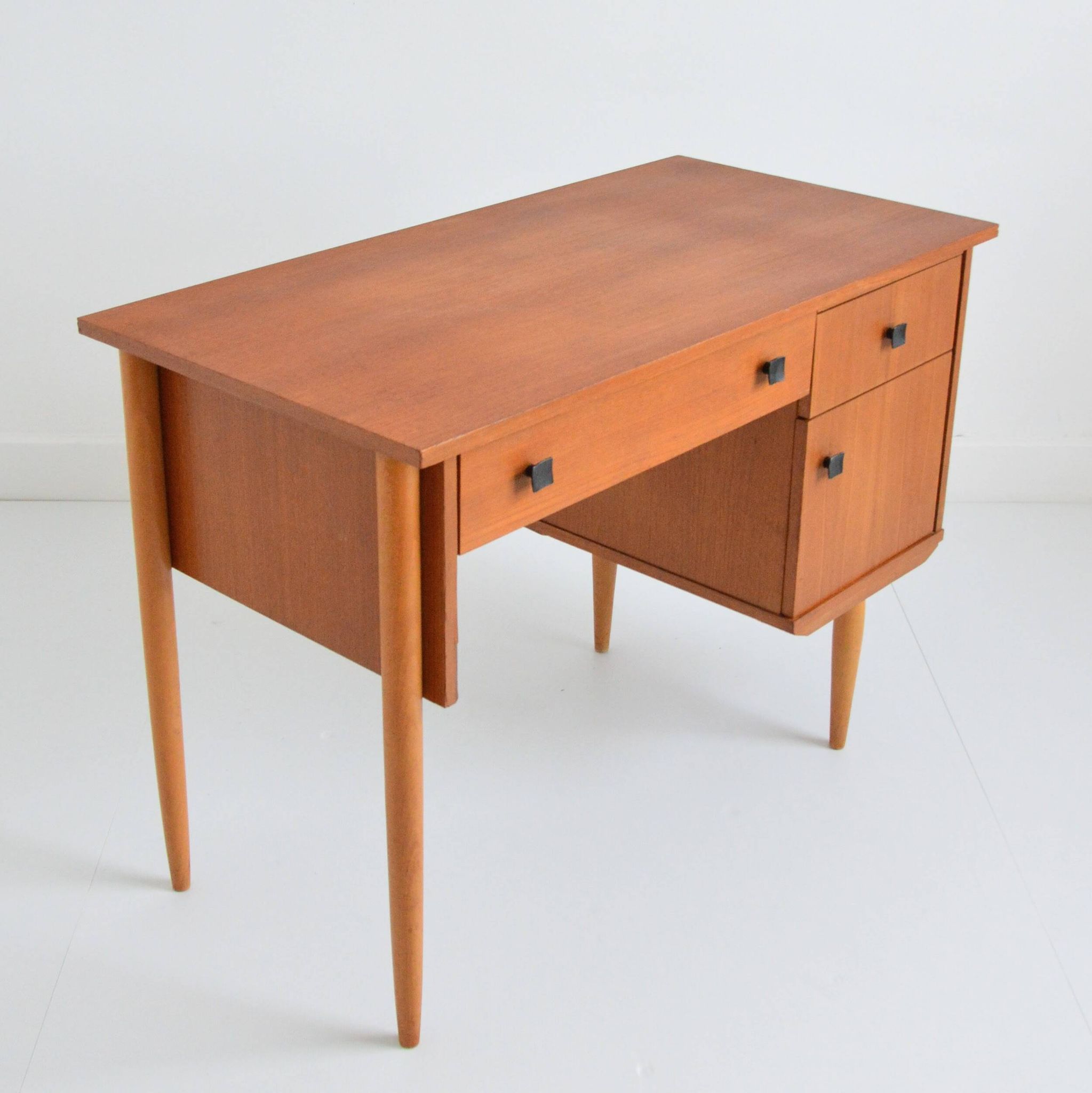 Scandinavian teak desk 1960 vintage