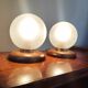 Pair of vintage ball lamps
