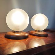 Pair of vintage globe lamps