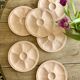 Set of 6 vintage pink oyster plates Digoin Sarreguemines
