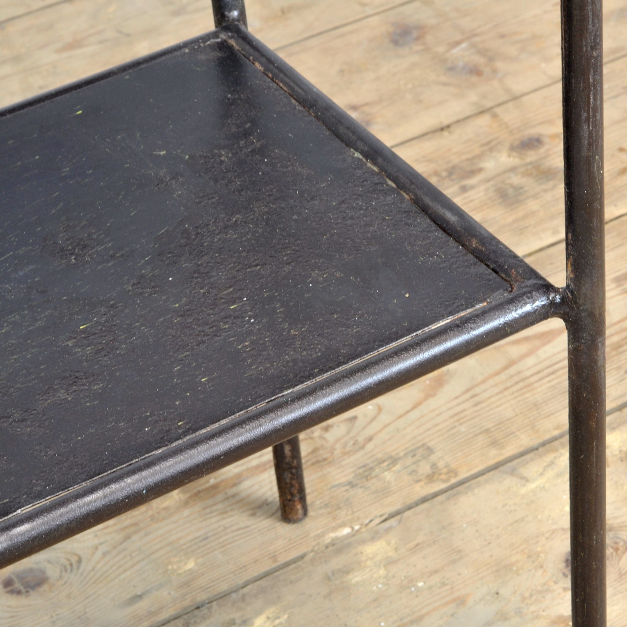 Steel hospital bedside cabinet, 1920's