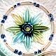 Art Deco dabbling plate, muscaris and a butterfly.