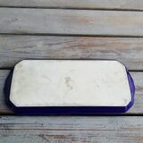 Blue and gold cake dish