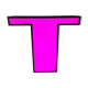 Lettre d'enseigne "t"