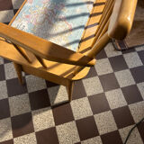 Vintage 1950s kids' bank safe