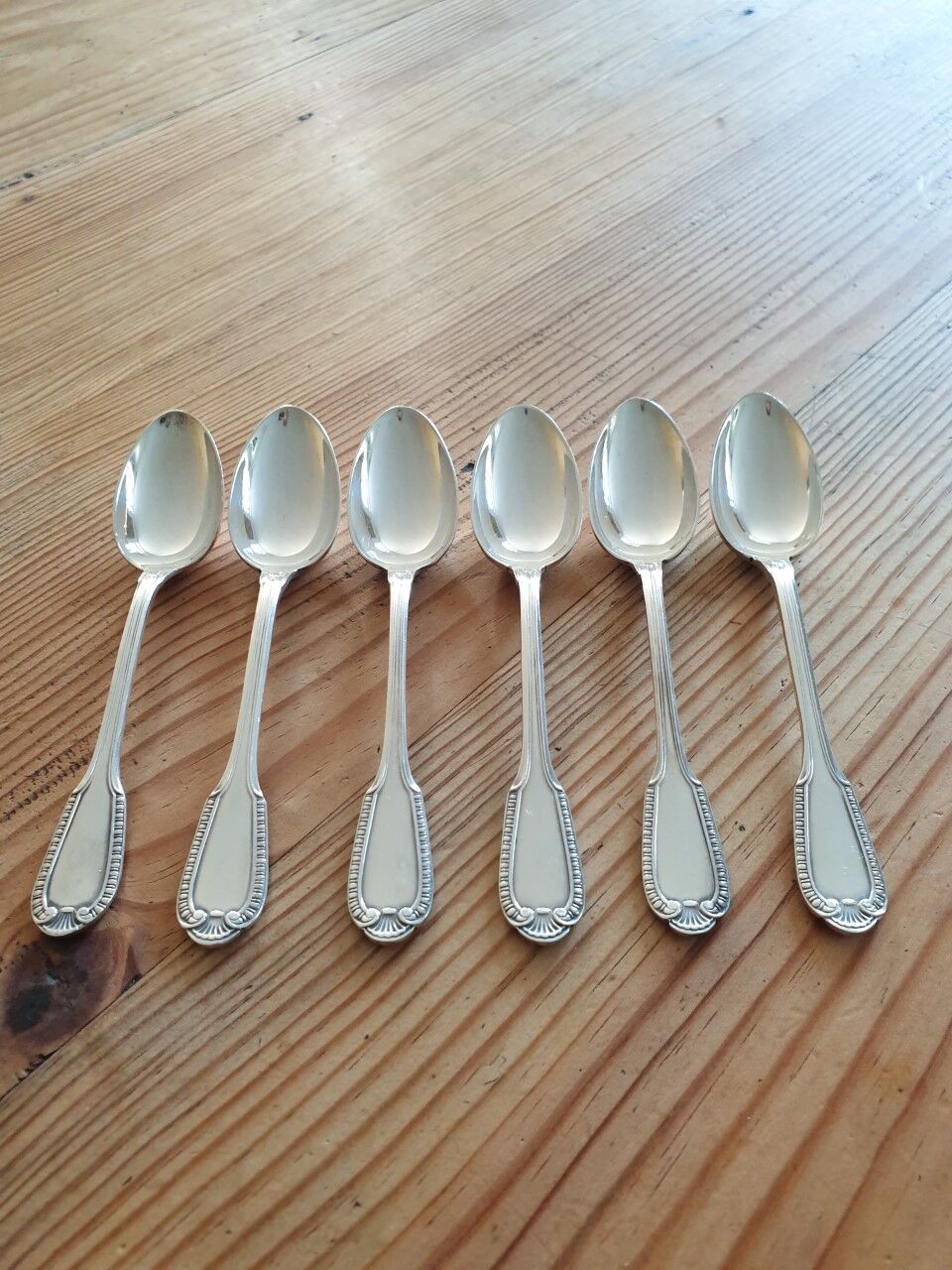 Set of 6 small old boulenger spoons