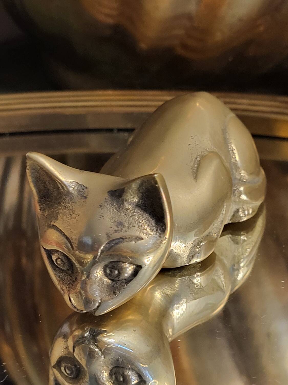Brass cat
