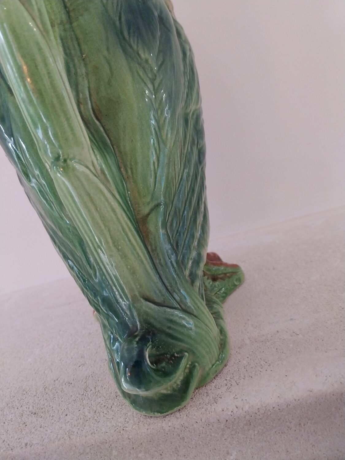 Barbotine earthenware pitcher, Saint-Clément factory