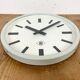 Grey Industrial Wall Clock from TN, 1960s