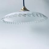 Vintage glass hanging lamp