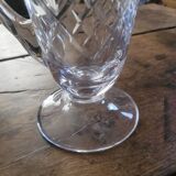 Art Deco cut glass pitcher, France 1940