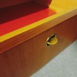 Modular wall shelf in Paolozzi teak