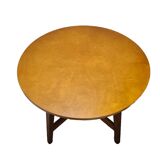 Vintage Round wooden Coffee Table, 1950s