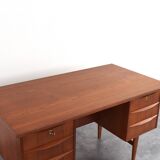 Mid-Century Danish Teak Executive Desk, 1960s.
