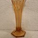 Art Deco Soliflore "American" orange, pink, crystal factory of Val Saint-Lambert Belgium