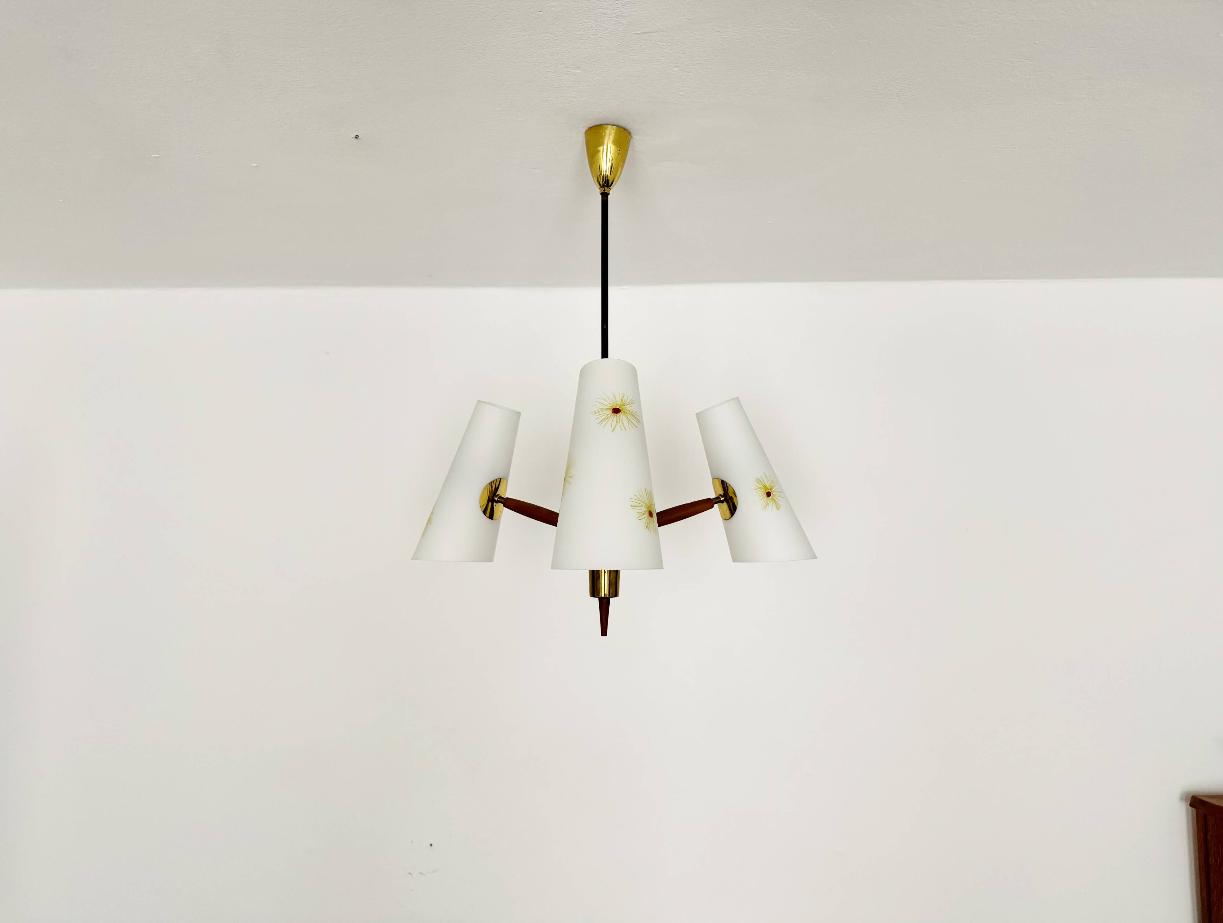 Brass Chandelier by Rupert Nikoll