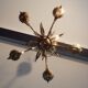 5-light gold-plated iron wheat sheaf chandelier