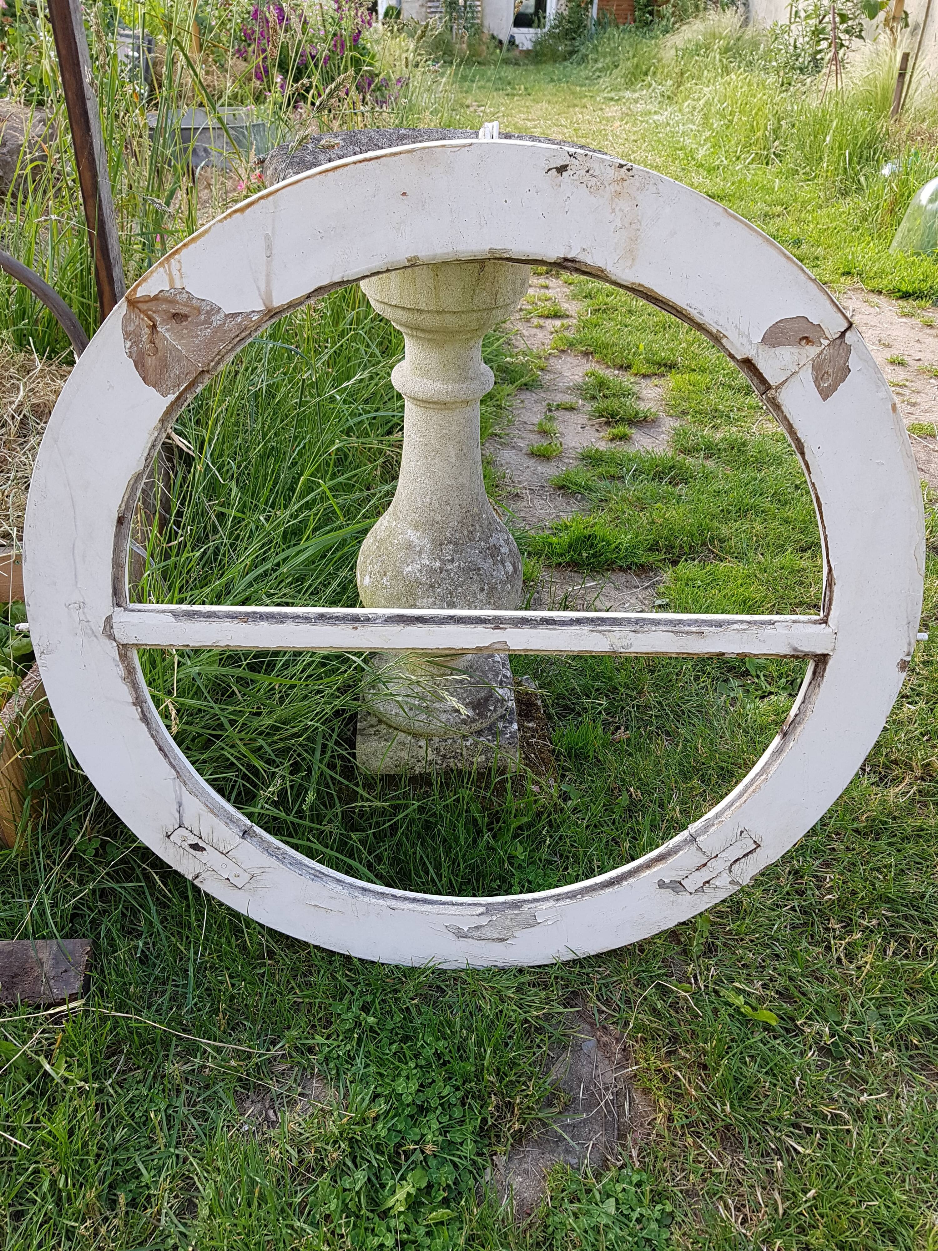 Old round oak window window