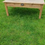 Raw wood coffee table