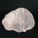 Vintage ceramic cabbage leaf cut