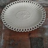 White festoon dish Wedgwood 19th
