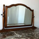 Belgian Art Deco dressing table with marquetry, red marble top, 1920-1930