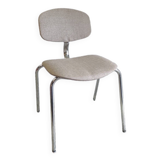Chaise design Strafor gris chiné - années 70
