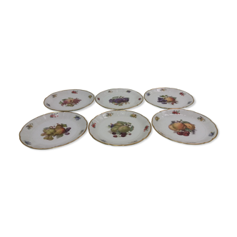 6 pièces d’assiettes en porcelaine, Rozenthal, Tchécoslovaquie