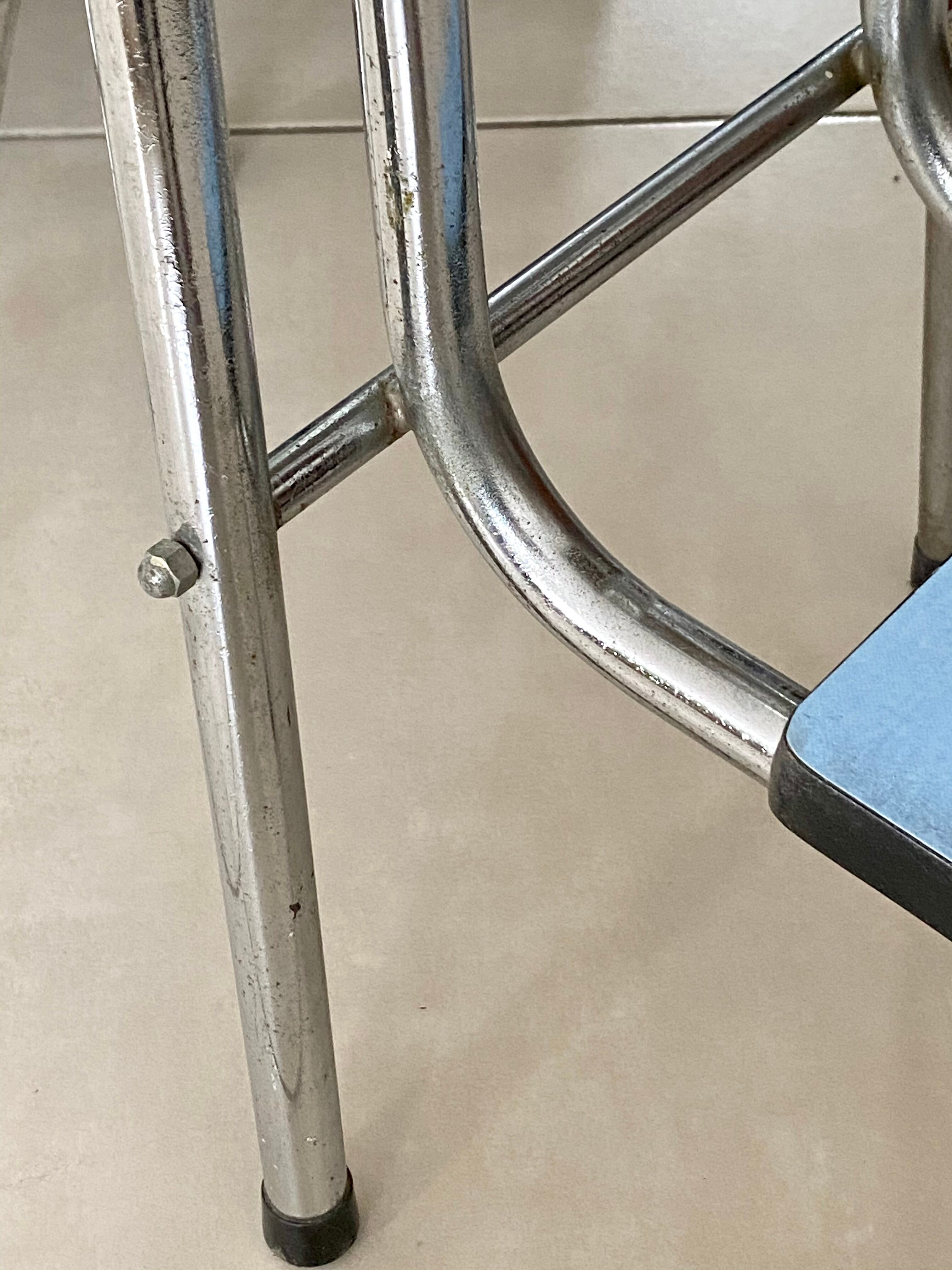 Stool stepladder formica vintage