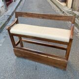 Paire de banquettes de billard noyer XIXe