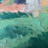 Table HST "The wooded garden" monogrammed JCE school Nabis