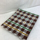 Vintage checkered tablecloth