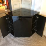 Vintage black lacquer notch